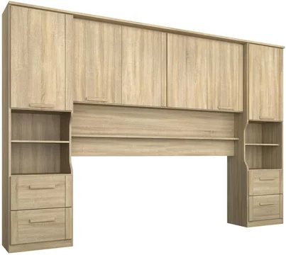 Rivera sonoma oak overbed unit - variation available