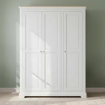 Cromwell wardrobe - 3 door - grey painted