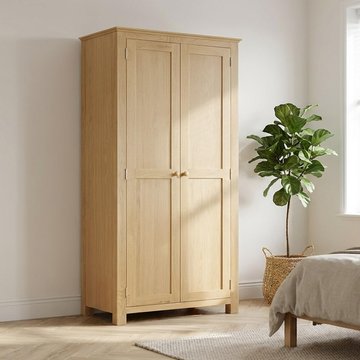 Arlington wardrobe - 2 door - oak