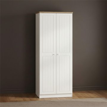 Vienna wardrobe - 2 door - plain - tall - porcelain