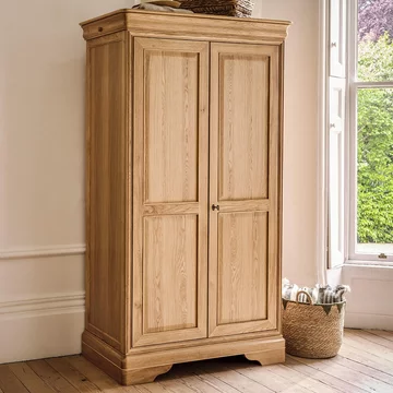 Bordeaux wardrobe - 2 door - natural - oak
