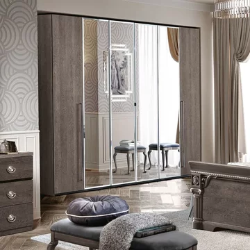 Nabucco italian wardrobe - silver birch
