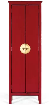 Elderon wardrobe - 2 door - red - mango wood