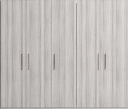 Mia wardrobe - 5 door - grey