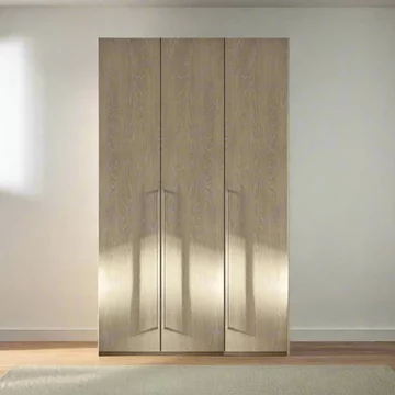 Denali italian wardrobe - 3 door - sand birch