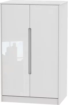 Monaco wardrobe - midi - white gloss