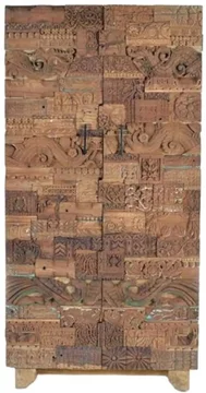 Omao carved mango wood - 2 door wardrobe