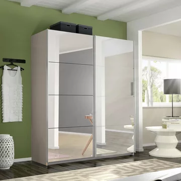 Belluno sliding wardrobe - 181cm - 2 door - mirrored - champagne