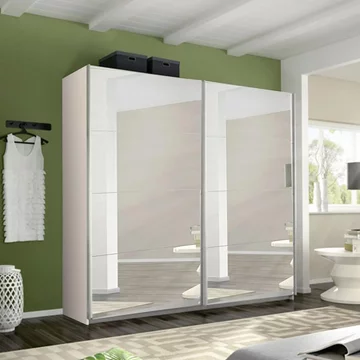 Belluno sliding wardrobe - 226cm - 2 door - mirrored - champagne