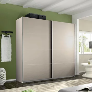 Belluno sliding wardrobe - 226cm - 2 door - champagne