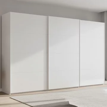 Beluga extra sliding wardrobe - 406cm - 3 door - alpine white