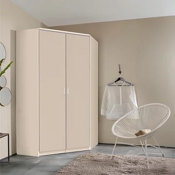 Celle wardrobe - 117cm - 2 door corner - champagne