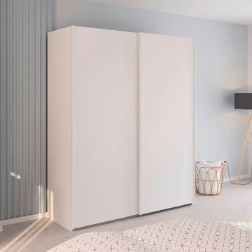 Evelyn sliding wardrobe - 181cm - 2 door - alpine white