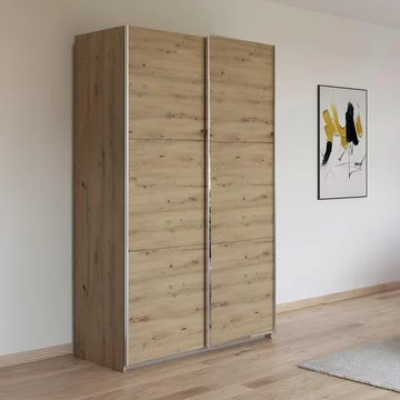 Kronach sliding wardrobe - 131cm - 2 door - artisan oak