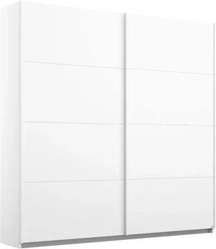 Memphis sliding wardrobe - 181cm - 2 door - alpine white