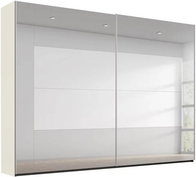 Miramar type-4 sliding wardrobe - 271cm - 2 door - fully mirrored - champagne