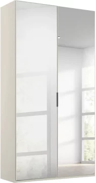 Miramar type-5 wardrobe - 101cm - 2 door - mirrored - champagne