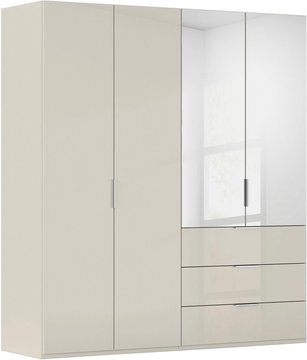 Miramar type-5 wardrobe - 201cm - 4 door - combi - champagne & champagne glass