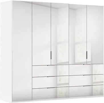 Miramar type-5 wardrobe - 251cm - 5 door - combi - alpine white