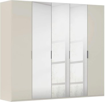 Miramar type-5 wardrobe - 251cm - 5 door - mirror - champagne & champagne glass