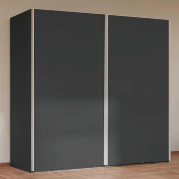 Taro sliding wardrobe - 201cm - 2 door - graphite
