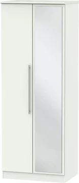 Sherwood wardrobe - 2 door - 1 mirror - tall - porcelain