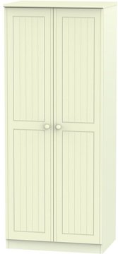 Warwick wardrobe - 2 door - cream
