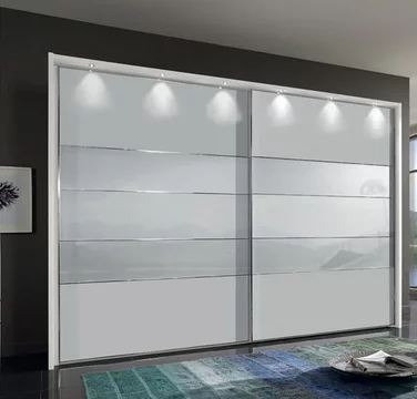 Arco sliding wardrobe - 2 door - white