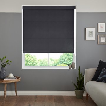 Boho roller blind - slate