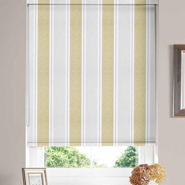 Hampton stripe roller blind - ochre
