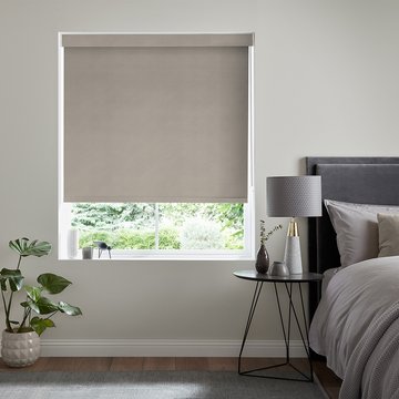 Puck roller blind - stone