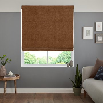 Virgil roman blind - terracotta