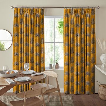 Burn curtain - terracotta