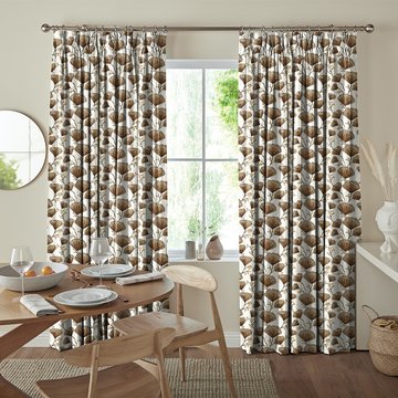 Gomes curtain - terracotta