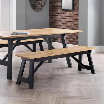 Hockley dining bench - oak