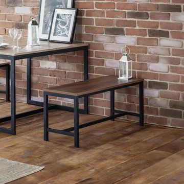 Tribeca dining bench - walnut