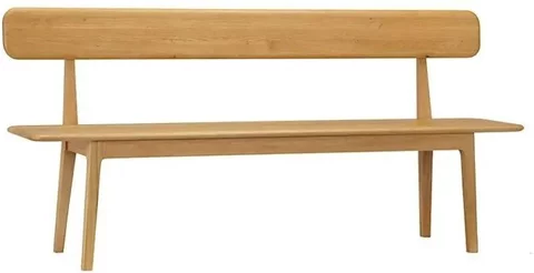 Clearance - qualita hudson dining bench - oak - fs711