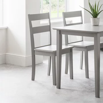 Kobe dining chair - set of 2 - lunar grey