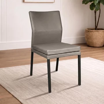 Katy dining chair - anthracite black powder coated legs - variation available