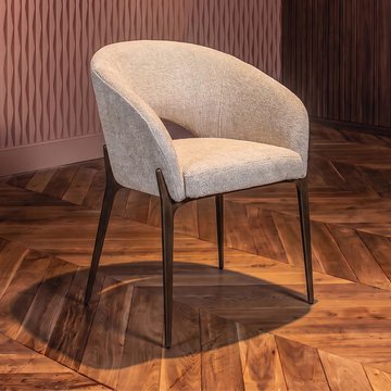 Kenzi cream fabric dining chair