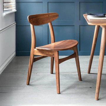 2 x kersoe dining chair walnut