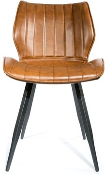 Norwich dining chairs - set of 2 - vintage leather - tan