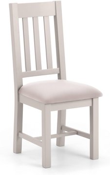 Richmond dining chair - set of 2 - slatted back - grey