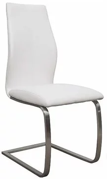 Irma dining chair - set of 2 - white faux leather