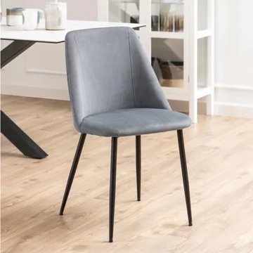 Ines dining chair - set of 4 - grey fabric