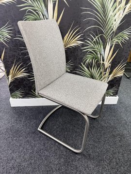 Dining chair - light grey steel brushed - sm53 - ex display