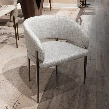 Molly dining chair - curved fabric - variation available