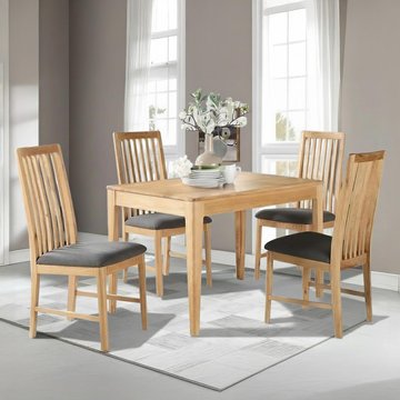 Dunmore oak dining set - 4 seater - 120cm