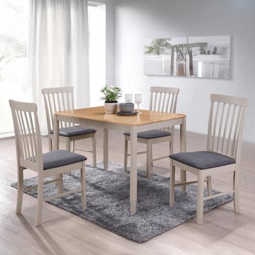 Altona dining set - 4 seater - 110cm - oak and grey