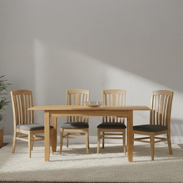 Kilkenny dining set - 4 seater - 120cm - oak